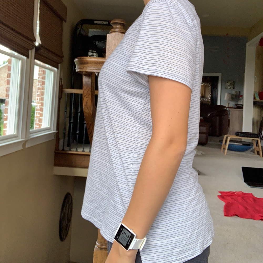 Lizard thicket blue and white striped tee